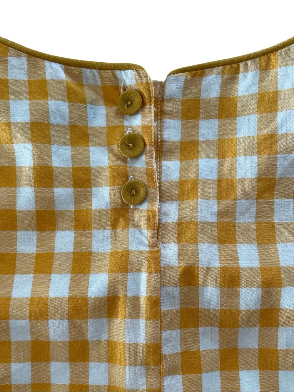 KIEL JAMES PATRICK Gingham Sleeveless Cropped Top Orange/white XL, NWT - Picture 7 of 14